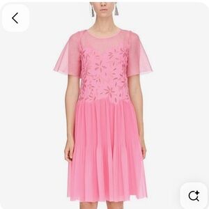 REBECCA TAYLOR Stunning Pink Mesh Dress